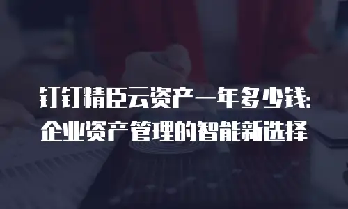 钉钉精臣云资产一年多少钱：企业资产管理的智能新选择