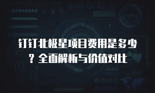 钉钉北极星项目费用是多少？全面解析与价值对比