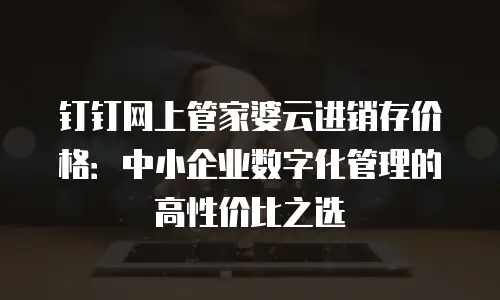 钉钉网上管家婆云进销存价格：中小企业数字化管理的高性价比之选