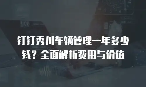 钉钉秀川车辆管理一年多少钱？全面解析费用与价值