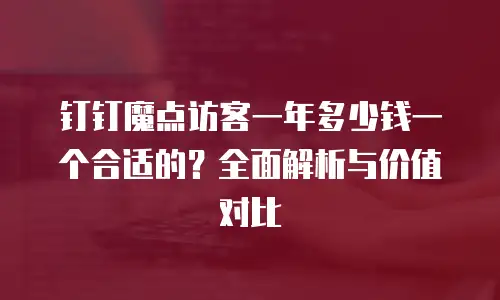 钉钉魔点访客一年多少钱一个合适的？全面解析与价值对比