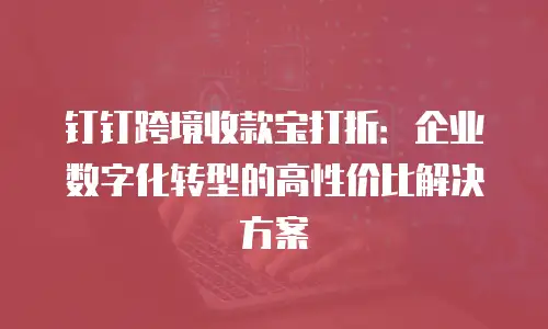 钉钉跨境收款宝打折：企业数字化转型的高性价比解决方案