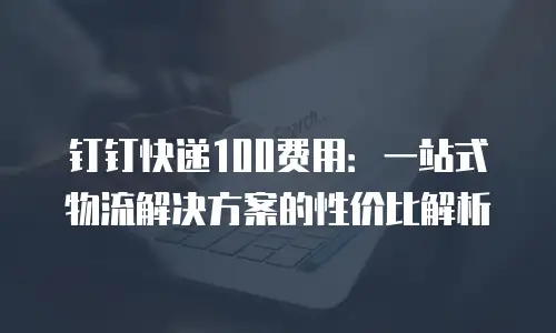 钉钉快递100费用：一站式物流解决方案的性价比解析