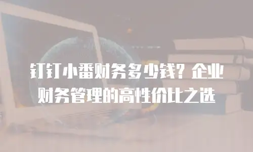 钉钉小番财务多少钱？企业财务管理的高性价比之选