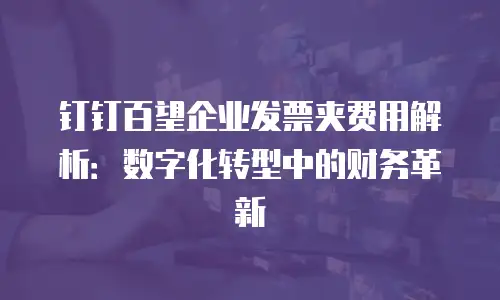 钉钉百望企业发票夹费用解析：数字化转型中的财务革新