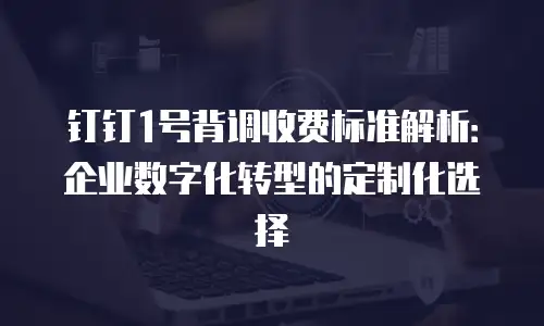 钉钉1号背调收费标准解析：企业数字化转型的定制化选择