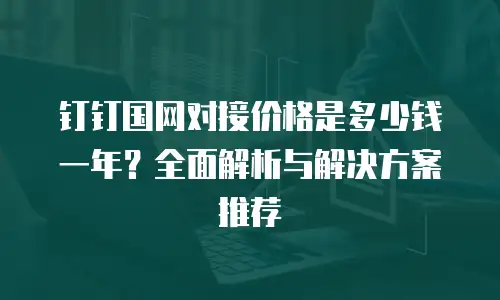 钉钉国网对接价格是多少钱一年？全面解析与解决方案推荐