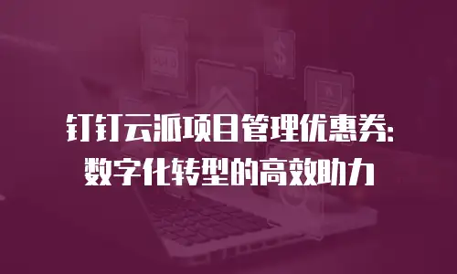 钉钉云派项目管理优惠券：数字化转型的高效助力