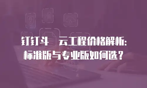 钉钉斗栱云工程价格解析：标准版与专业版如何选？