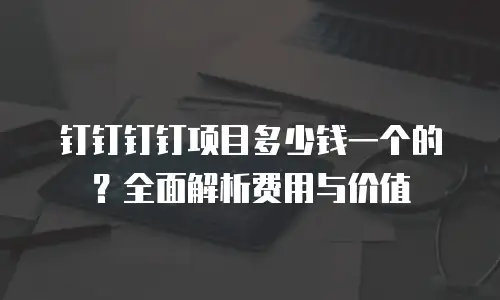 钉钉钉钉项目多少钱一个的？全面解析费用与价值