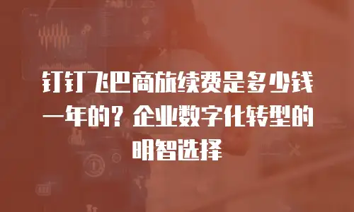 钉钉飞巴商旅续费是多少钱一年的？企业数字化转型的明智选择
