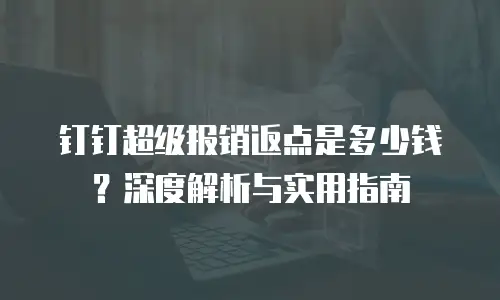 钉钉超级报销返点是多少钱？深度解析与实用指南