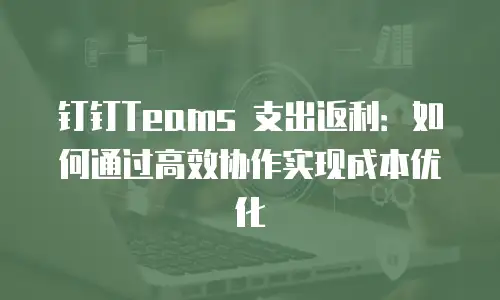 钉钉Teams 支出返利：如何通过高效协作实现成本优化