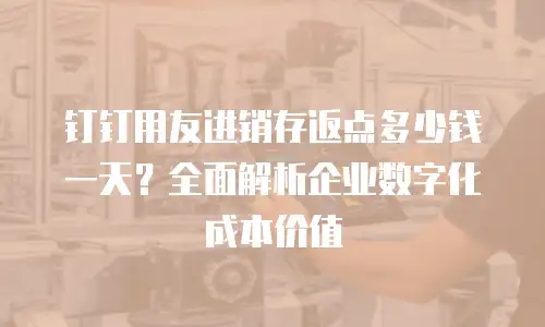 钉钉用友进销存返点多少钱一天？全面解析企业数字化成本价值
