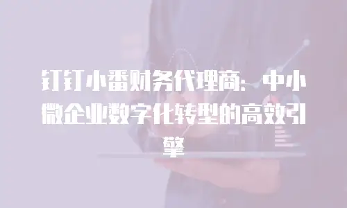 钉钉小番财务代理商：中小微企业数字化转型的高效引擎