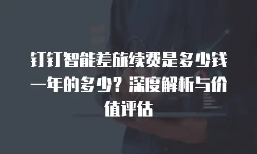 钉钉智能差旅续费是多少钱一年的多少？深度解析与价值评估