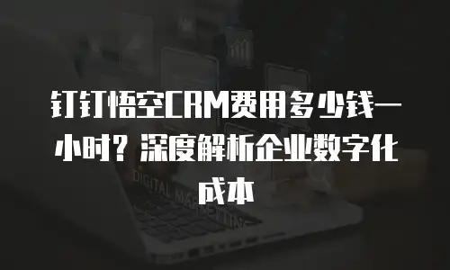 钉钉悟空CRM费用多少钱一小时？深度解析企业数字化成本