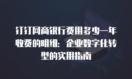 钉钉网商银行费用多少一年收费的明细：企业数字化转型的实用指南