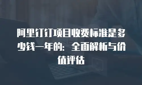 阿里钉钉项目收费标准是多少钱一年的：全面解析与价值评估