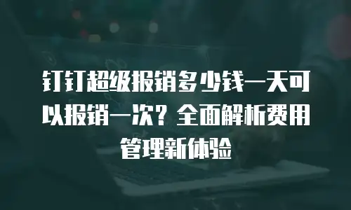 钉钉超级报销多少钱一天可以报销一次？全面解析费用管理新体验