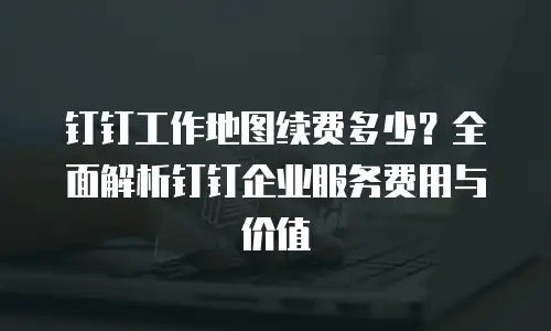 钉钉工作地图续费多少？全面解析钉钉企业服务费用与价值