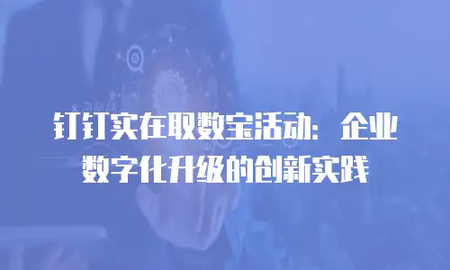 钉钉实在取数宝活动：企业数字化升级的创新实践