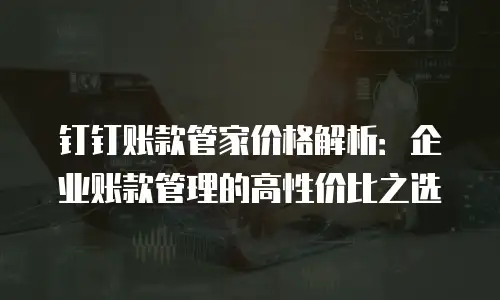 钉钉账款管家价格解析：企业账款管理的高性价比之选