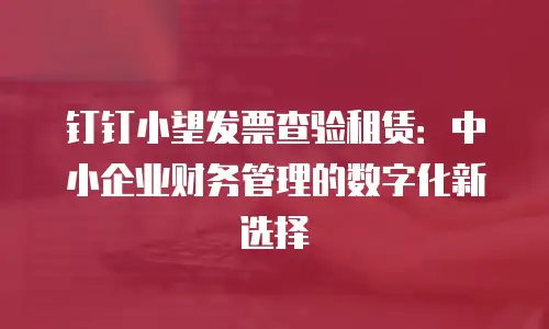 钉钉小望发票查验租赁：中小企业财务管理的数字化新选择