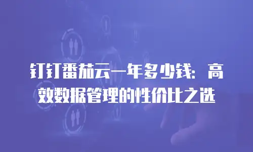 钉钉番茄云一年多少钱：高效数据管理的性价比之选