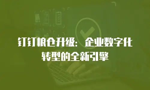 钉钉粮仓升级：企业数字化转型的全新引擎