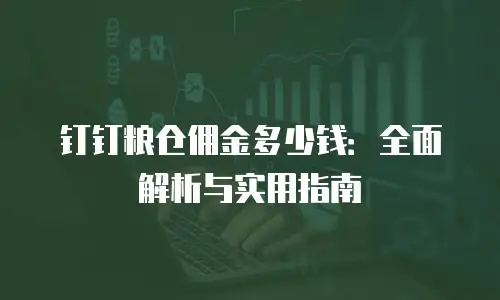 钉钉粮仓佣金多少钱：全面解析与实用指南