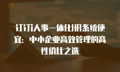 钉钉i人事一体化HR系统便宜：中小企业高效管理的高性价比之选