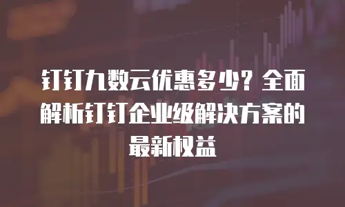 钉钉九数云优惠多少？全面解析钉钉企业级解决方案的最新权益