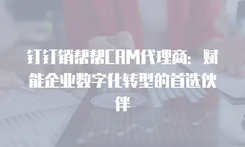 钉钉销帮帮CRM代理商：赋能企业数字化转型的首选伙伴