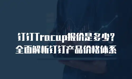 钉钉Tracup报价是多少？全面解析钉钉产品价格体系