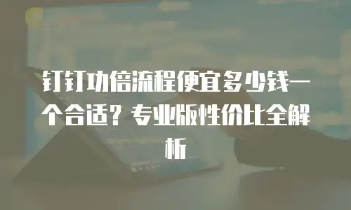 钉钉功倍流程便宜多少钱一个合适？专业版性价比全解析