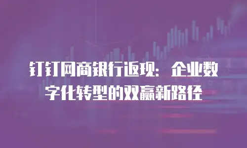 钉钉网商银行返现：企业数字化转型的双赢新路径