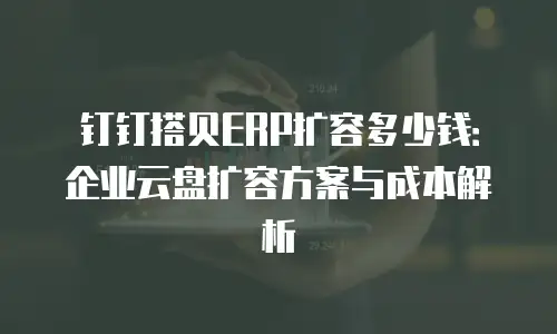 钉钉搭贝ERP扩容多少钱：企业云盘扩容方案与成本解析