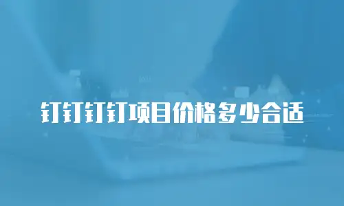 钉钉钉钉项目价格多少合适