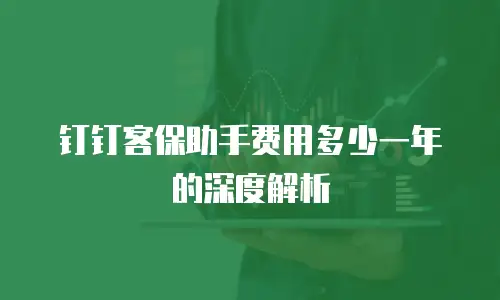 钉钉客保助手费用多少一年的深度解析