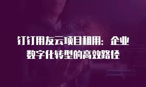 钉钉用友云项目租用：企业数字化转型的高效路径