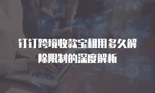 钉钉跨境收款宝租用多久解除限制的深度解析