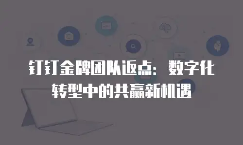 钉钉金牌团队返点：数字化转型中的共赢新机遇