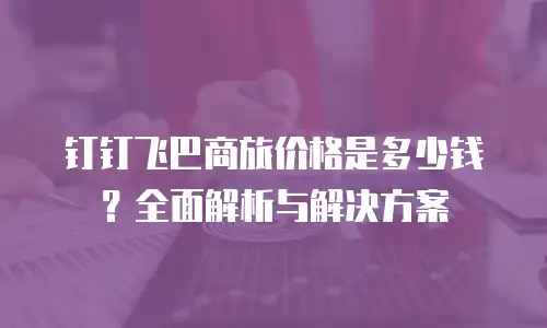 钉钉飞巴商旅价格是多少钱？全面解析与解决方案