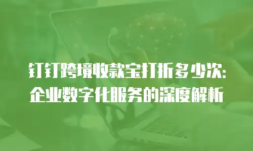 钉钉跨境收款宝打折多少次：企业数字化服务的深度解析