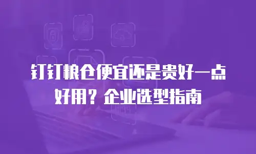 钉钉粮仓便宜还是贵好一点好用？企业选型指南
