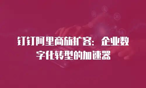 钉钉阿里商旅扩容：企业数字化转型的加速器