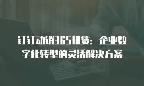 钉钉动销365租赁：企业数字化转型的灵活解决方案