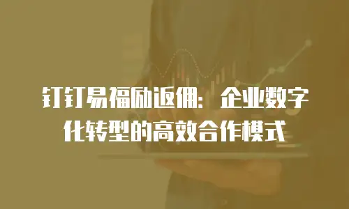 钉钉易福励返佣：企业数字化转型的高效合作模式