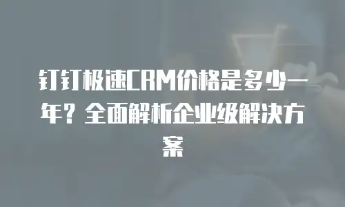 钉钉极速CRM价格是多少一年？全面解析企业级解决方案